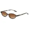 Gafas de Sol Ovaladas Pequeñas de Marco Retro Europeas para Mujer Gafas de Sol de Moda para Exteriores para Mujer Gafas Hip Hop Personalizadas para Chica Popular