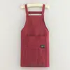 Delantal Impermeable Compuesto para Cocina Casera, Delantal Transpirable y Resistente a Manchas con Logo, Ropa de Trabajo Específica para Catering, Uniforme de Trabajo Sencillo