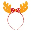 Gorro Rojo de Santa Claus Navideño Sombrero de Fieltro Diadema Kit de Materiales Hecho a Mano para Niños Decoraciones de Jardín de Infancia DIY