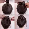 Herramienta para peinar moños despeinados Peine 2025 Nuevo Pasador Fijo en Forma de U de Cuatro Dientes para Recoger Cabello Suelto Accesorio para el Cabello