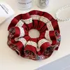 Goma para el pelo con estampado de leopardo marrón para otoño e invierno para mujer, scrunchie elegante y sofisticado para peinados de moño
