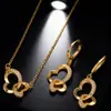Cdd Nueva Moda Francesa Super Brillante Joyería Traje de Cena Alta Gama Lujo Cobre Incrustado Circonita Fabricante de Fuente