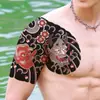 Pegatinas de Tatuaje Impermeables Hannya de Ukiyo-E Japonés Transfronterizas Retro Geniales Resistentes al Agua y al Sudor Hombro Brazo Tatuaje Genial