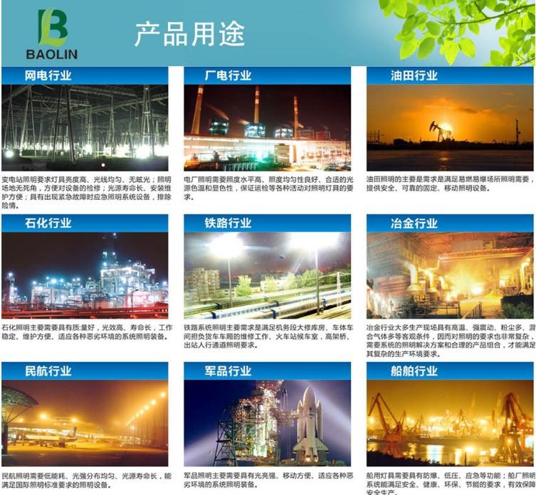 100w防爆led灯石油单位应用