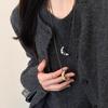 Minimalismo ~ Colgante de Maíz Coreano Collar Largo Personalidad Única Cadena de Lana Otoño e Invierno Accesorios Elegantes para Colgar en el Cuello