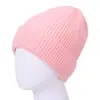 Nuevo Sombrero de Mujer para Otoño e Invierno, Grueso y Cálido para Exteriores, de Punto con Pelo de Conejo, Moda Coreana, Color Sólido, Versátil, de Lana