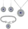 Conjunto Mais Quente da Amazon de Pulseira, Colar e Brincos de Futebol NFL