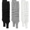 Cubiertas de calcetín sin pie estilo coreano Ins, calentadores de piernas de longitud media, calcetines holgados para mujer, calcetines simples versátiles estilo ballet, modernos