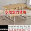 Juego de Mesa y Sillas de Acero Inoxidable para Comedor Escolar para 4/6/8 Personas, Mesa de Comedor Engrosada para Sitio de Construcción y Empleados de Fábrica