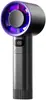 Ventilador de Mano Portátil Recargable por USB con Anillo de Luz LED Mini Ventilador Personal de Refrigeración con 100 Niveles de Velocidad Pantalla Digital y Motor Silencioso para Viajes al Aire Libre Oficina Camping y Uso Diario
