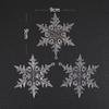 Adorno Colgante Acrílico Navideño Copo de Nieve Carámbano Gota de Agua Cristal Decoración Árbol de Navidad Suministros para Fiesta de Invierno