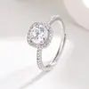Anel Cubo de Açúcar Pequeno Fat Dong Lai Loja Mais Vendida Tesouro Anel de Diamante Joia Banhada a Platina Anel de Zircônia Oito Corações Oito Flechas