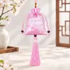 Bolsita Bordada con Patrón de Dragón de Brocado Estilo Chino, Exquisita Bolsa Vacía con Cordón, Colgante Auspicioso Portátil para Hanfu, Venta al por Mayor Personalizada