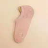 Meias de Verão Estilo Coreano Meias Curtas Meias Invisíveis Baixas Algodão Puro Primavera e Outono Finas Silicone Antiderrapante Meias da Moda INS