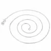 Cadena de serpiente redonda de 1 mm chapada para mujer versión coreana joyería temperamento collar plateado comercio exterior mayoreo cadena individual cadena para combinar collar