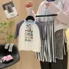 Conjunto de Ropa de Casa de Modal para Niños, Ropa de Verano con Aire Acondicionado para Niños y Niñas, Conjunto de Dos Piezas de Manga Corta con Sensación de Hielo y Dibujos Animados para Niños Mayores