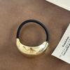 Corea del Sur Minimalista Viajero Estilo Frío Anillo Metálico para el Cabello Cuerda para la Cabeza Atar Cola de Caballo Baja Anillo de Goma Elástica Alta para Mujer
