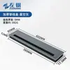 Caja de cables de aleación de aluminio engrosada para escritorio, cubierta de orificio para cables acolchada multifuncional para mueble de TV, cubierta decorativa para escritorio de oficina