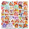 Transfronteiriço Novo 56 Adesivos de Casa de Doces Criativos Desenho Animado Casa de Conto de Fadas Material de Decoração Grafite Adesivos para Crianças