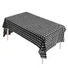 Amazon fiesta Mantel a cuadros engrosado desechable mantel de fiesta de cumpleaños picnic mantel de fiesta impermeable a prueba de aceite