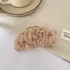 Penteado de Temperamento Suave Rede de Renda Plissada Grande Presilha de Garra Presilha de Tubarão Grampo de Cabelo Moda Versátil Grande Presilha Acessórios de Cabelo