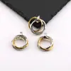 Colgante Pequeño Redondo de Aleación de Tres Anillos Geométricos Simples Ins Colgante para Collar Hecho a Mano DIY Materiales para Joyería Accesorios