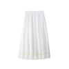 Comércio Exterior Roupas Femininas Europeu e Americano Verão Bordado Estilo Romântico Camisa de Manga Curta Saia Branco Moda Terno para Mulheres