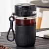 Envío Gratis, Vaso de Vidrio Fresco, Resistente a Altas Temperaturas, Manga Antiescaldante, Vaso para Agua de Estudiante de Aspecto Sofisticado, Popote, Vaso de Doble Uso para Beber Directamente