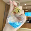 Llavero Creativo de Arena Movediza Destello Amoroso Colgante de Bolso de Moda Tendencia Exquisito Lindo Regalo de Pareja Mayoreo