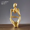 Enfeites Criativos de Personagens Abstratos em Resina Decoração Moderna para Casa Sala de Estar Entrada Peça de Arte Enfeites de Mesa de Escritório