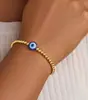 Pulsera Dorada con Cuentas y Nudo de Amor Anillo Geométrico Joyería de Moda Estilo Nuevo Amazon Transfronterizo