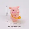 Boneca leitãozinha desenho animado criativo feito à mão DIY peças de acessório cola de creme resina pequenos materiais de acessório atacado