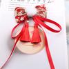 Tocado para niñas, horquilla festiva con borla y lazo para niños, horquilla para el cabello estilo chino para bebé, accesorios para el cabello de Año Nuevo