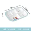 Plato de Melamina Congelados para Mesa Guardería Estudiantes de Primaria Comiendo Juego de Tazones Antiescaldado Ligero y Resistente a Caídas Plato de Cena de Dibujos Animados
