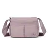 Bolsa de Ombro Casual Transfronteiriça Multicamadas Feminina Novo Estilo Bolsa Leve de Tecido de Nylon Tendência Moda Versátil Ombro Único Transversal