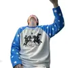 Camiseta Versátil de Manga Larga con Estampado Literario de Moda Primavera Otoño 2026 Nueva Camiseta Base para Hombre Más Vendida Blanca Ropa Interior de Moda