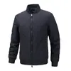 Jaqueta de Baseball E-commerce Transfronteiriço Masculina Estilo Europeu Americano Outono Inverno Jaqueta Estilo Coreano Algodão Fino Zíper Duplo Jaqueta Acolchoada de Algodão Roupa Externa Masculina