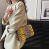 Bolsas de Designer de Nicho para Mulheres, Bolsas de Novo Estilo Europeu e Americano, Bolsas Transversais de Ombro Retrô, Bolsas de Axila, Bolsas de Mão com Corrente, Bolsas Quadradas Pequenas