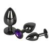 Cor de arma redondo grande médio e pequeno metal posterior plug anal marido e mulher homens e mulheres flertar masturbação brinquedos sexuais adultos expansor anal