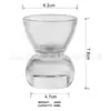 Portavelas de Cristal Minimalista Estilo Europeo, Base para Velas para el Hogar, Decoración Romántica para Mesa de Comedor, Taza de Cristal para Velas de Aromaterapia, Recipiente de Vidrio