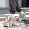 Zapatos Songgao de suela gruesa para mujer, zapatos tipo papá, nuevo estilo popular primavera y otoño 2026, zapatos casuales versátiles que aumentan la altura, zapatos deportivos de moda para mujer