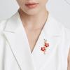 Broche de Flor de Ameixa Estilo Chinês Design de Nicho de Alta Qualidade para Mulheres Pin de Flor para Lapela Acessórios para Roupas de Terno com Senso de Alta Qualidade