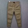 Calças casuais masculinas, novo estilo primavera/outono, marca da moda, corte solto, perna reta, lavagem vintage, calças masculinas básicas e versáteis, calças de moletom masculinas
