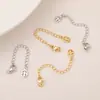 Cadena de Extensión de Conexión de Acabado para Pulsera de Collar Chapada en Oro de 18 Quilates Alta Retención de Color Accesorios de Joyería Hechos a Mano para Bricolaje Cadena de Cola de Iris