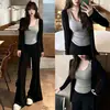 Ropa de Protección Solar Pura Pasión Tallas Grandes para Mujer Verano Nuevo Ligera Transpirable Cardigan de Longitud Media Estilo Perezoso Conjunto Casual Deportivo de Tres Piezas