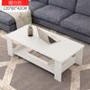 Mesa de Centro, Sala de Estar, Mesa Auxiliar Sencilla, Mesa Pequeña, Mesa de Centro Pequeña Sencilla de Imitación Madera Maciza, Mesa de Té para Apartamento Pequeño
