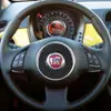 Adequado para 12-15 Fiat 500 Interior de Carro Modificado Conjunto de Volante de Fibra de Carbono Adesivos Decorativos