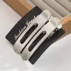 Conjunto de Grampos de Cabelo He Ming Estilo Coreano Simples Metal Geométrico Grampo de Cabelo Presilha Bico de Pato Moda Lateral Presilha de Cabelo