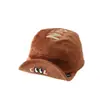 Gorro suave de ala para bebé para otoño e invierno, gorra de béisbol gruesa de pana con letra NICE para niños, gorro cálido plegable para bebé