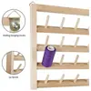 Estante de Madera Maciza para Hilos de Coser Montado en Pared con 54 Ranuras para Carretes de Hilo, Organizador de Hilos de Bordar para Uso Doméstico, Estante de Almacenamiento Montado en Pared